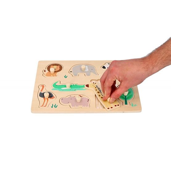 Puzzle en bois avec poignées Safari