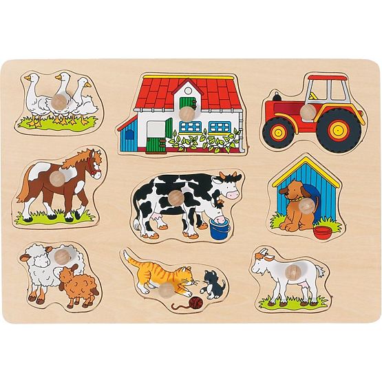 Puzzle en bois GOKI avec poignées 