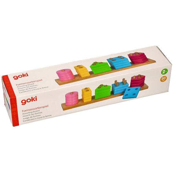Puzzle en bois Goki - reconnaître les formes