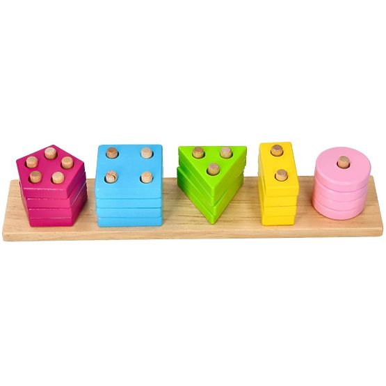 Puzzle en bois Goki - reconnaître les formes