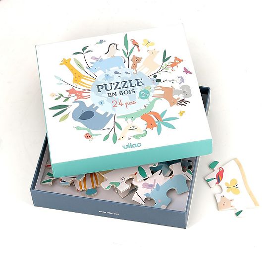 Puzzle en bois - le monde