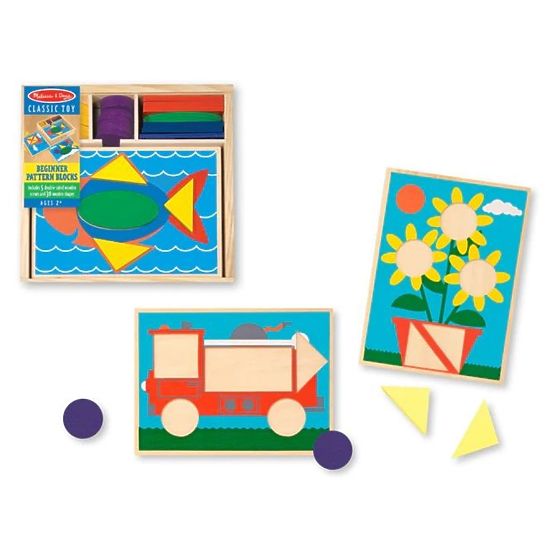 Puzzle en bois - Mosaïque - couleurs et formes