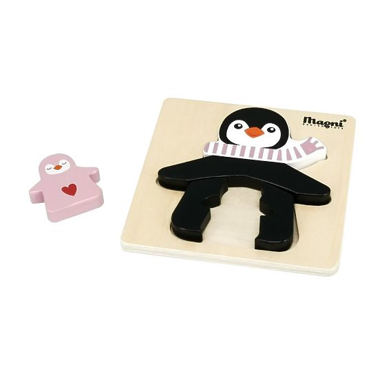 Puzzle en bois Pingouin avec enfants