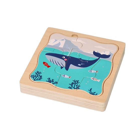 Puzzle en couches Animaux de l'Arctique