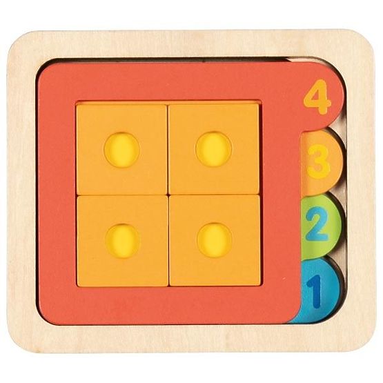 Puzzle en couches formes et chiffres