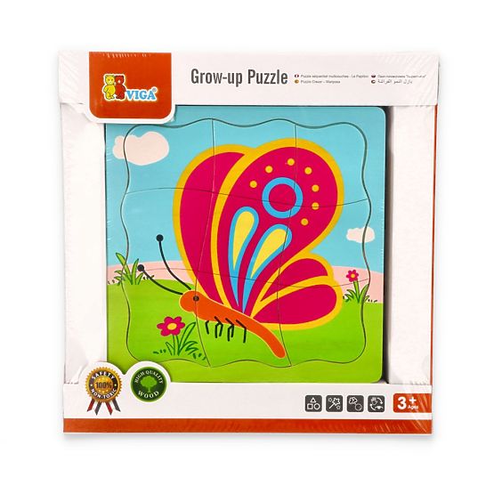 Puzzle en couches Papillon