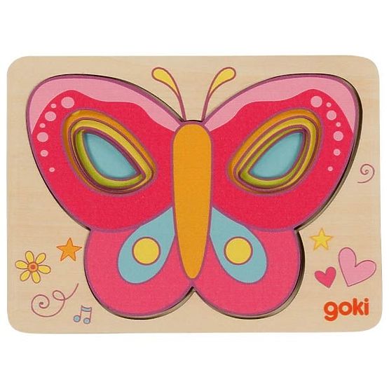 Puzzle en couches Papillons