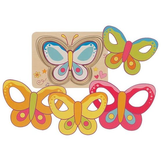 Puzzle en couches Papillons