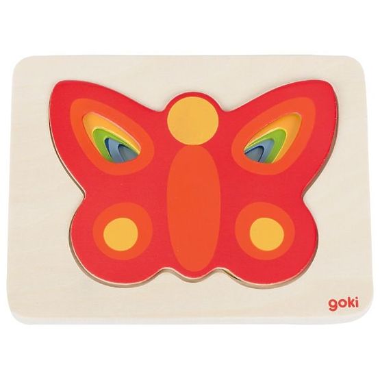Puzzle en couches papillons