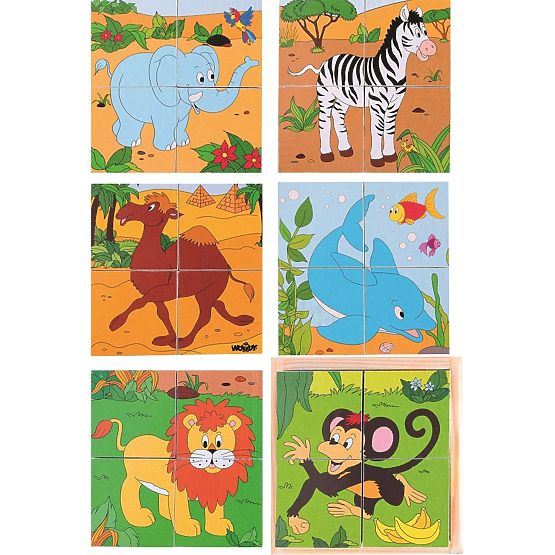 Puzzle en cubes Zoo