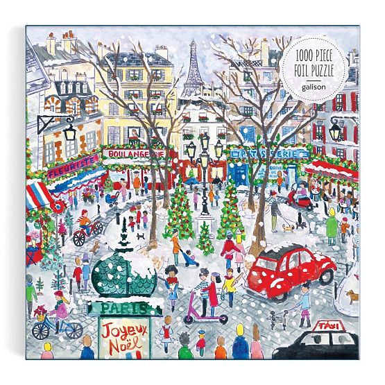 Puzzle en feuille de Michael Storrings Noël à Paris 1000 pièces