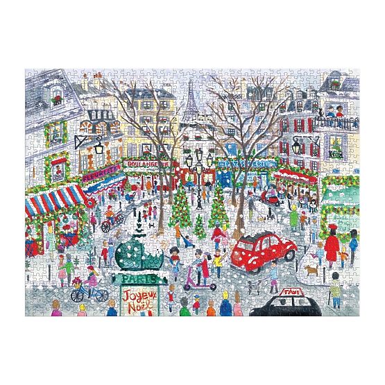 Puzzle en feuille de Michael Storrings Noël à Paris 1000 pièces