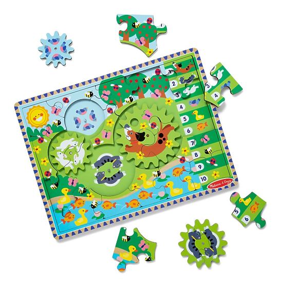 Puzzle à engrenages Course des animaux