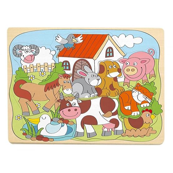 Puzzle formes animaux domestiques