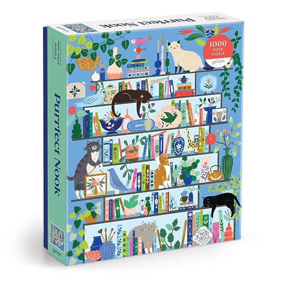 Puzzle Galison Bibliothèque de Chats 1000 pièces