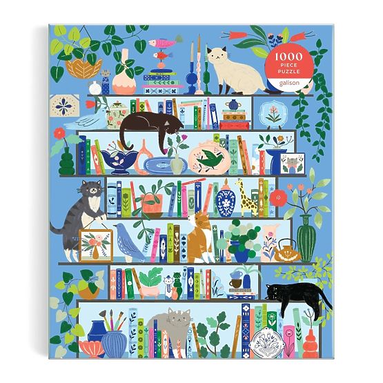 Puzzle Galison Bibliothèque de Chats 1000 pièces