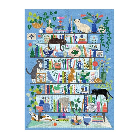 Puzzle Galison Bibliothèque de Chats 1000 pièces