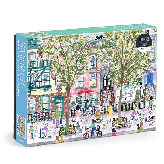 Puzzle Galison Chats en ville Michael Storrings 1000 pièces