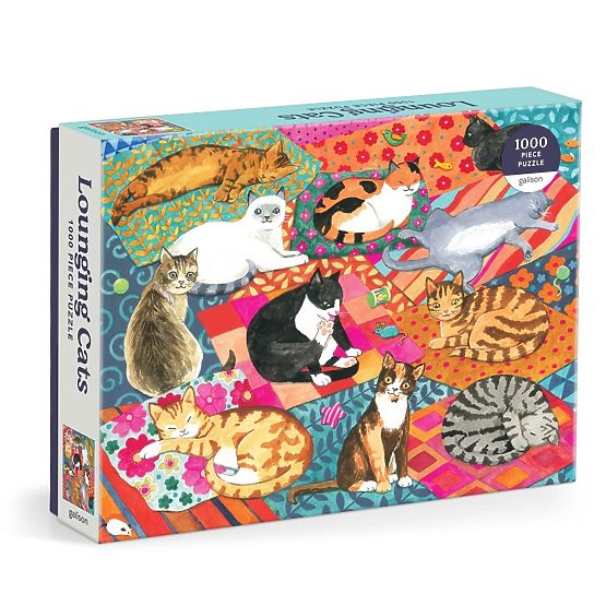 Puzzle Galison Chats Paresseux 1000 pièces