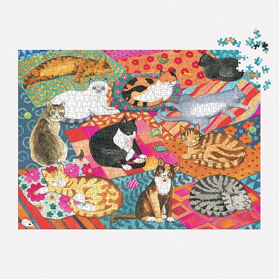 Puzzle Galison Chats Paresseux 1000 pièces