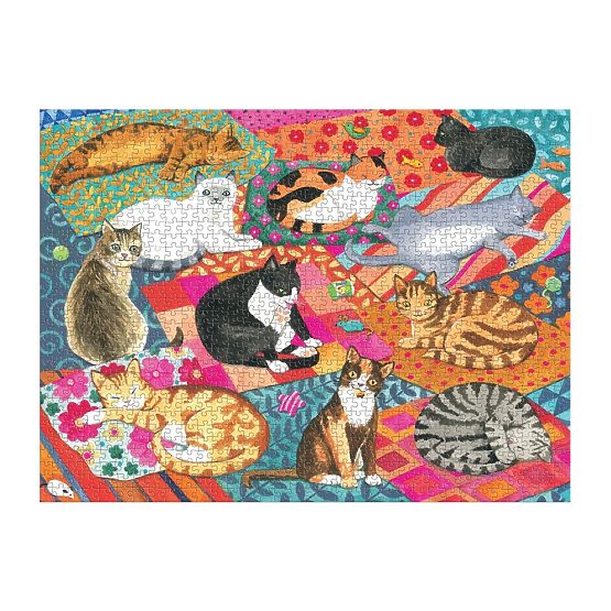 Puzzle Galison Chats Paresseux 1000 pièces