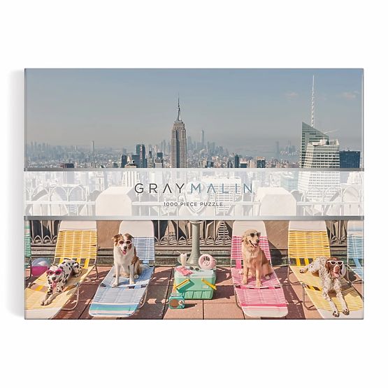 Puzzle Galison Chiens à New York Gray Malin 1000 pièces
