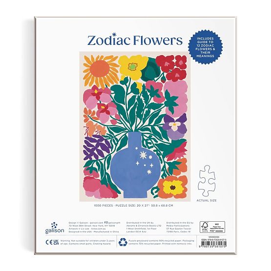 Puzzle Galison Fleurs du Zodiaque 1000 pièces