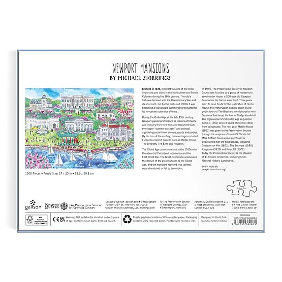 Puzzle Galison Michael Storrings Demeures de Newport 1000 pièces