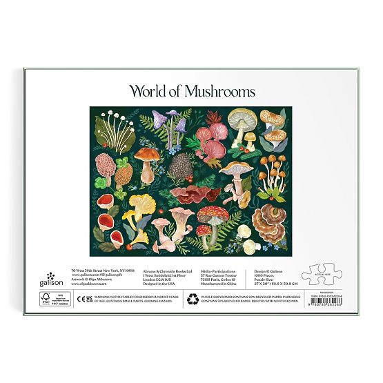 Puzzle Galison Monde des Champignons 1000 pièces