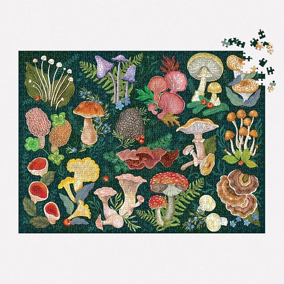 Puzzle Galison Monde des Champignons 1000 pièces