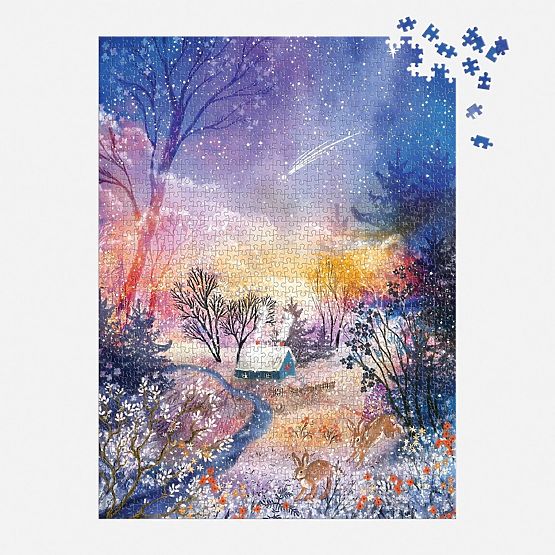 Puzzle Galison Paysage Enneigé Magique 1000 Pièces
