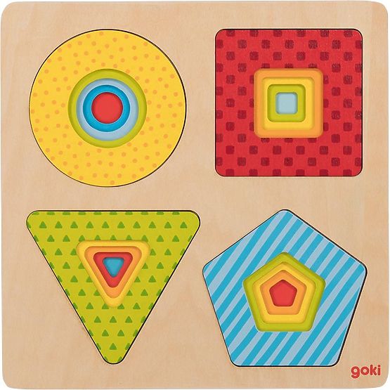 Puzzle géométrique en couches Goki