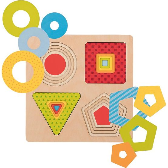 Puzzle géométrique en couches Goki