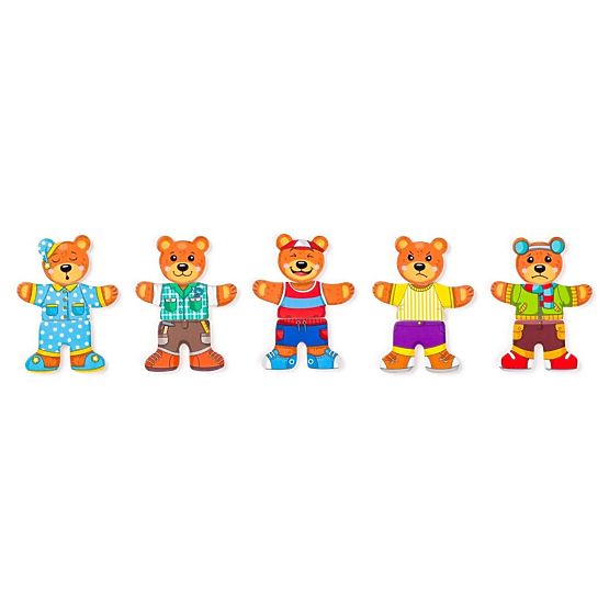 Puzzle Habille la famille d'ours