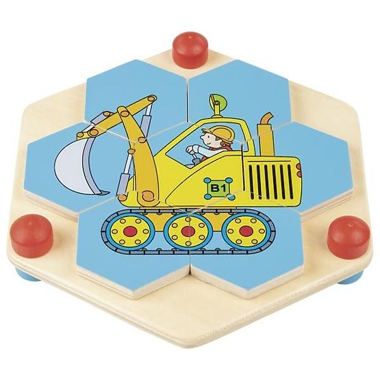Puzzle hexagonal Goki véhicules