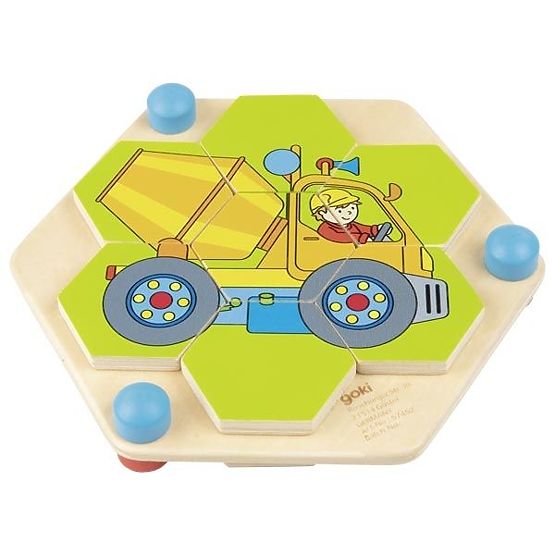 Puzzle hexagonal Goki véhicules