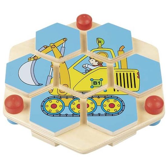 Puzzle hexagonal Goki véhicules
