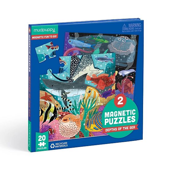 Puzzle Magnétique Mudpuppy Profondeurs de la Mer 2x20 Pièces