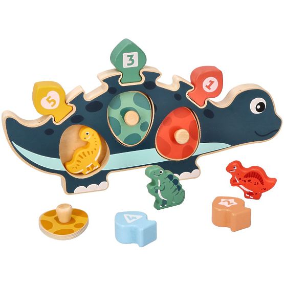 Puzzle maman dinosaure avec chiffres