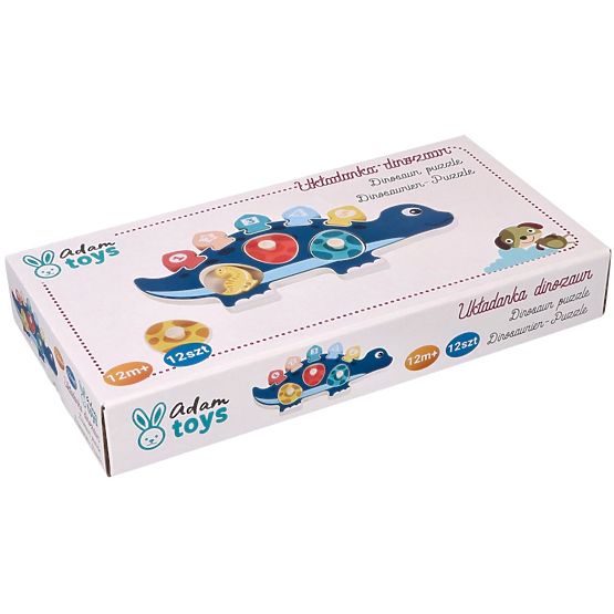 Puzzle maman dinosaure avec chiffres