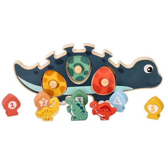 Puzzle maman dinosaure avec chiffres