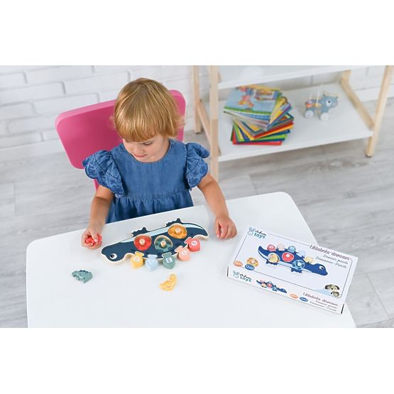 Puzzle maman dinosaure avec chiffres