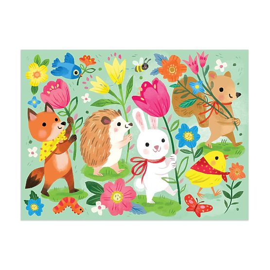 Puzzle Mudpuppy Défilé de printemps dans un sac en tissu 36 pièces