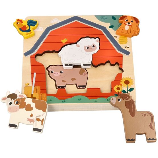 Puzzle multicouches animaux de la ferme