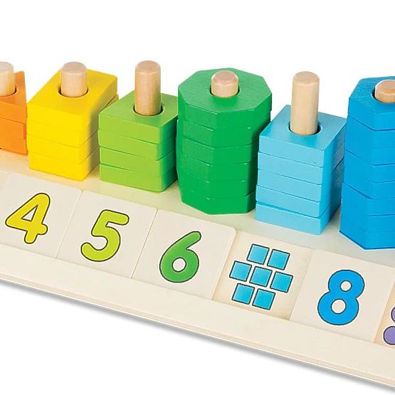 Puzzle pour apprendre à compter, les formes et les couleurs