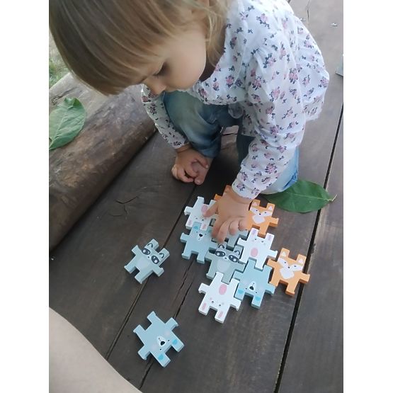 Puzzle pyramide d'animaux