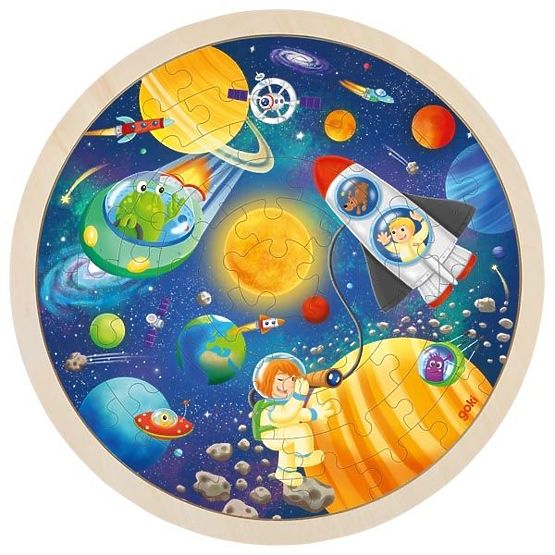 Puzzle rond Espace