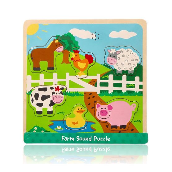 Puzzle sonore - animaux de la ferme