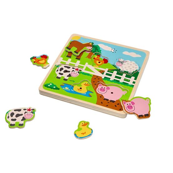 Puzzle sonore - animaux de la ferme