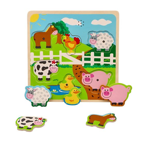 Puzzle sonore - animaux de la ferme